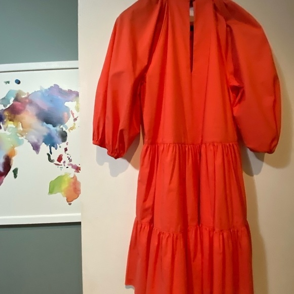 Cinq à Sept Lynn Tiered Puff Sleeve Dress NWT - Picture 8 of 9